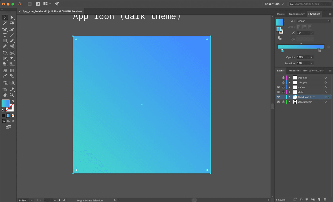 Stroke app icon masking: step 1